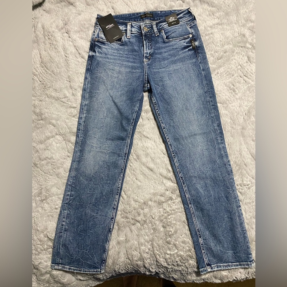 Distressed cropped Jeans